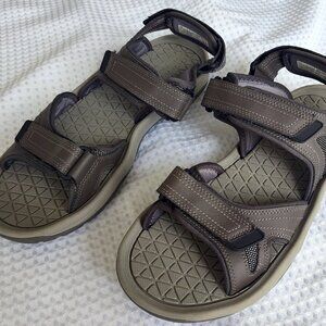 Eddie Bauer, Hank, Leather Sandals, NWOT, Size 12